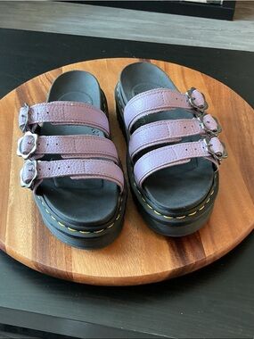 Dr. Martens Blaire Flower Platform Lavender sandal 7